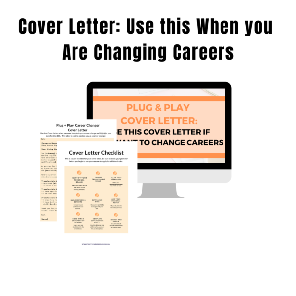 Cover Letter: Career Changers Edition