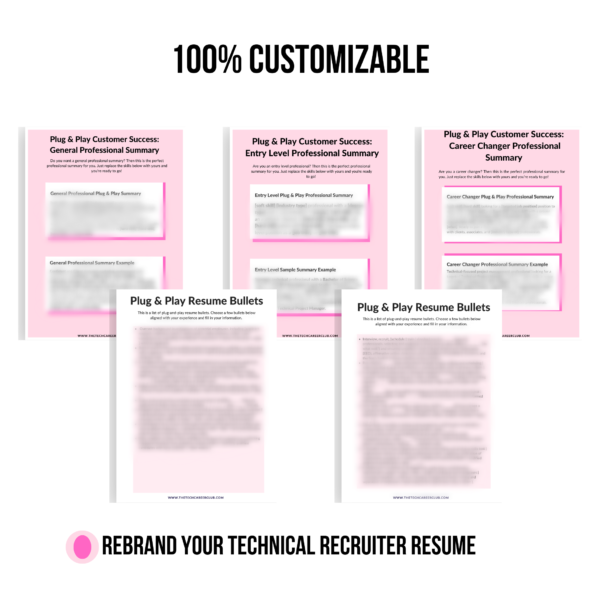 Technical Recruiter Plug + Play Resume - Image 3