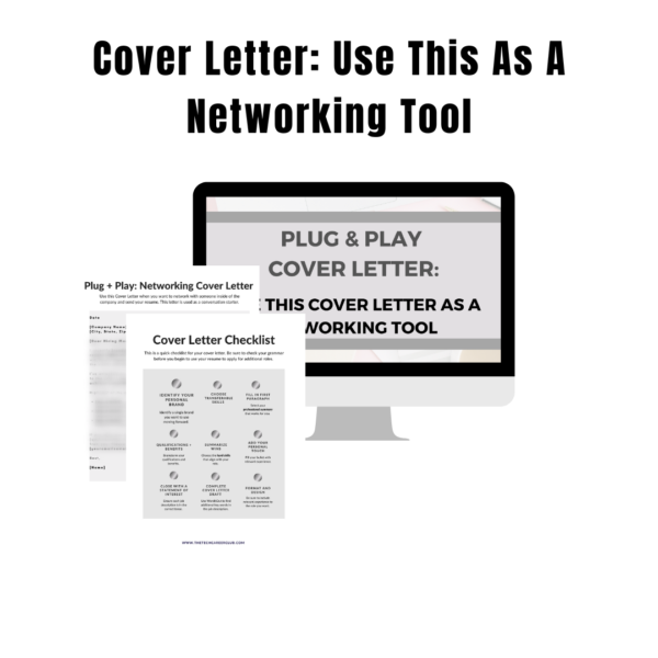 Cover Letter: Use This As Networking Tool